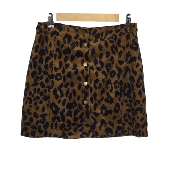 akaiv Dresses & Skirts - Akaiv Leopard Mini Skirt